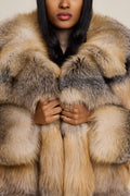 Women's Sky Fox Trench Coat [Golden]