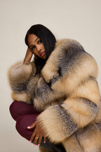 Women's Sky Fox Trench Coat [Golden]