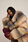 Women's Sky Fox Trench Coat [Golden]