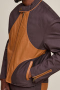 Men's Moto Set — Cotton Twill & Leather [Chocolate/Saddle]