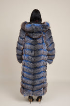 Women's Parker Fox Convertible Trench Coat/Vest [Blue Frost]
