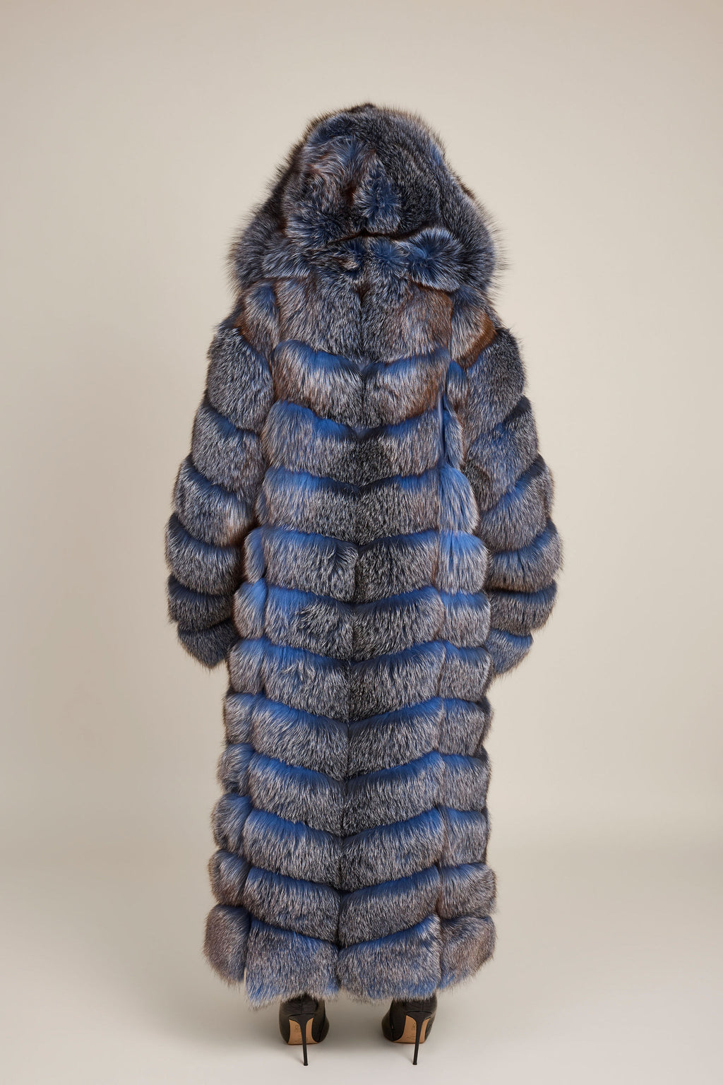 Women's Parker Fox Convertible Trench Coat/Vest [Blue Frost]