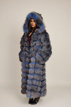 Women's Parker Fox Convertible Trench Coat/Vest [Blue Frost]