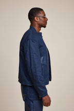 Men's Moto Set — Cotton Twill & Leather [Navy/Navy]