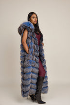 Women's Parker Fox Convertible Trench Coat/Vest [Blue Frost]
