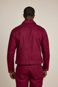 Men's Rowdy Crop Jacket And Pant Set [Burgundy]