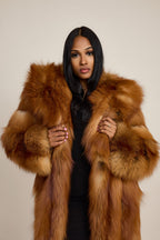 Women's Linda Fox Trench Coat [Red Fox]