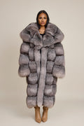 Women's Sky Fox Trench Coat [Silver]