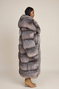 Women's Sky Fox Trench Coat [Silver]