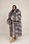Women's Sky Fox Trench Coat [Silver]