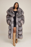 Women's Sky Fox Trench Coat [Silver]