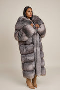 Women's Sky Fox Trench Coat [Silver]