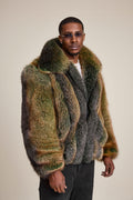 Men's Enzo Fox Fur Bomber [Green Frost]