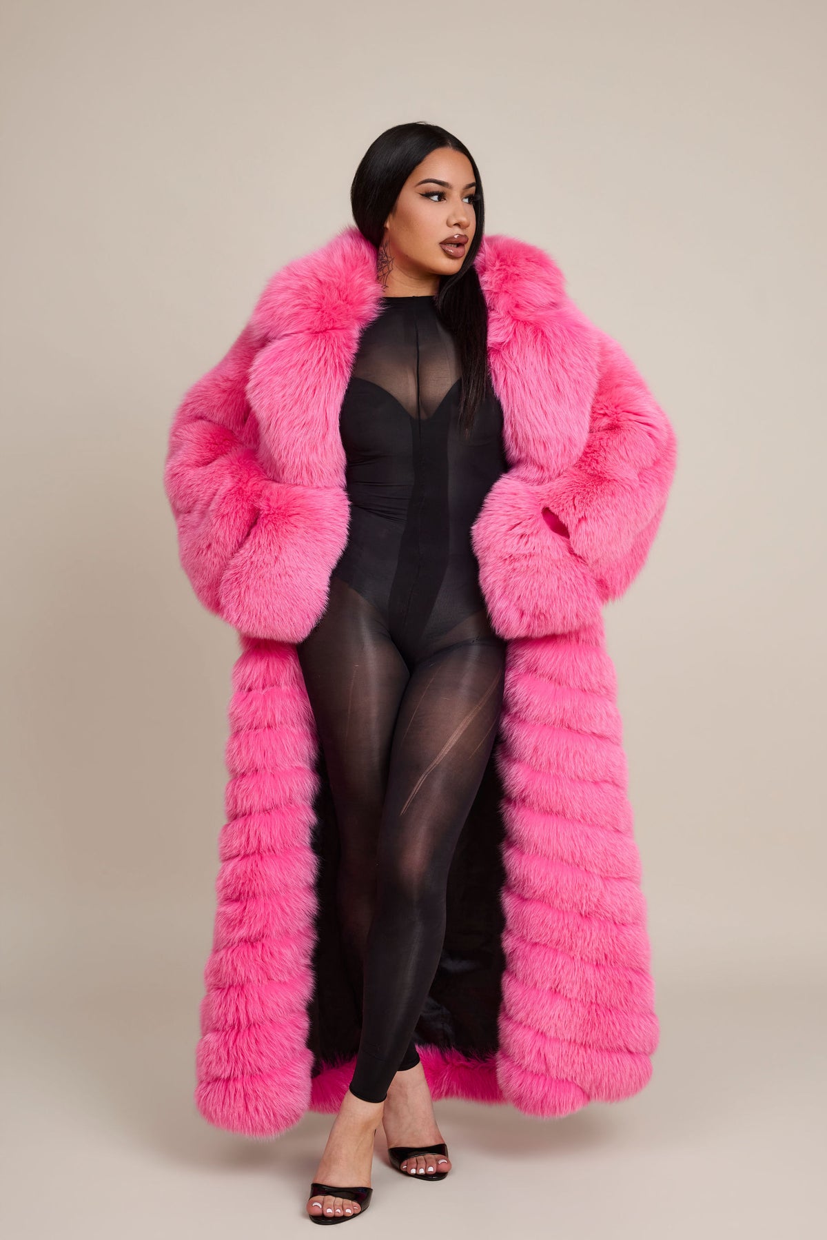 Women's Sydney Fox Trench Coat [Pink]