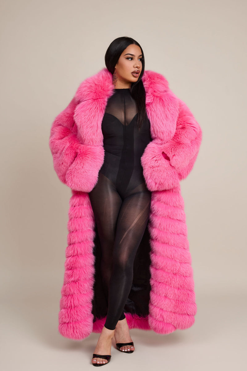 Women's Sydney Fox Trench Coat [Pink]