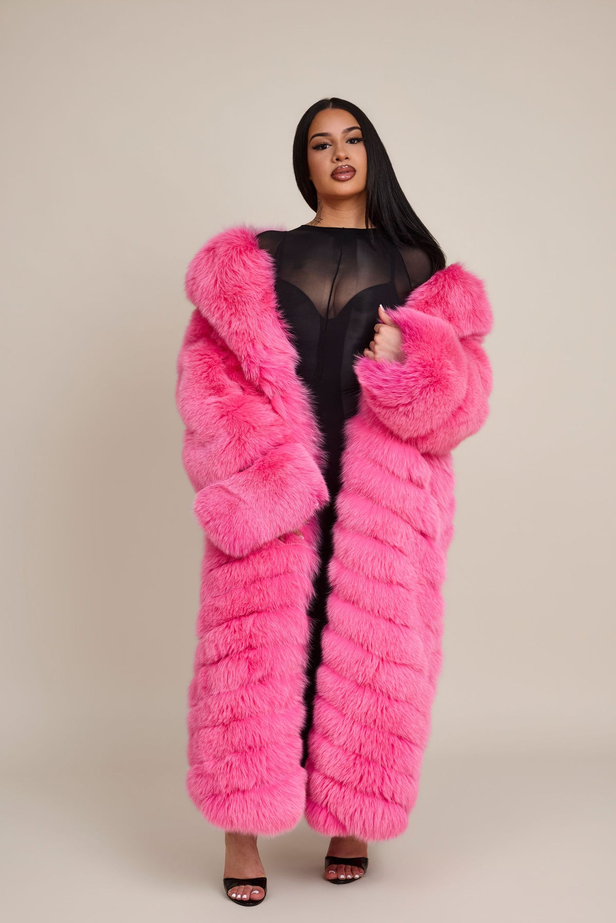 Women's Sydney Fox Trench Coat [Pink]