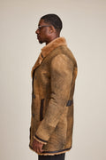 Men's Donovan Shearling Pea Coat [Antique Sand]