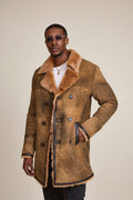 Men's Donovan Shearling Pea Coat [Antique Sand]