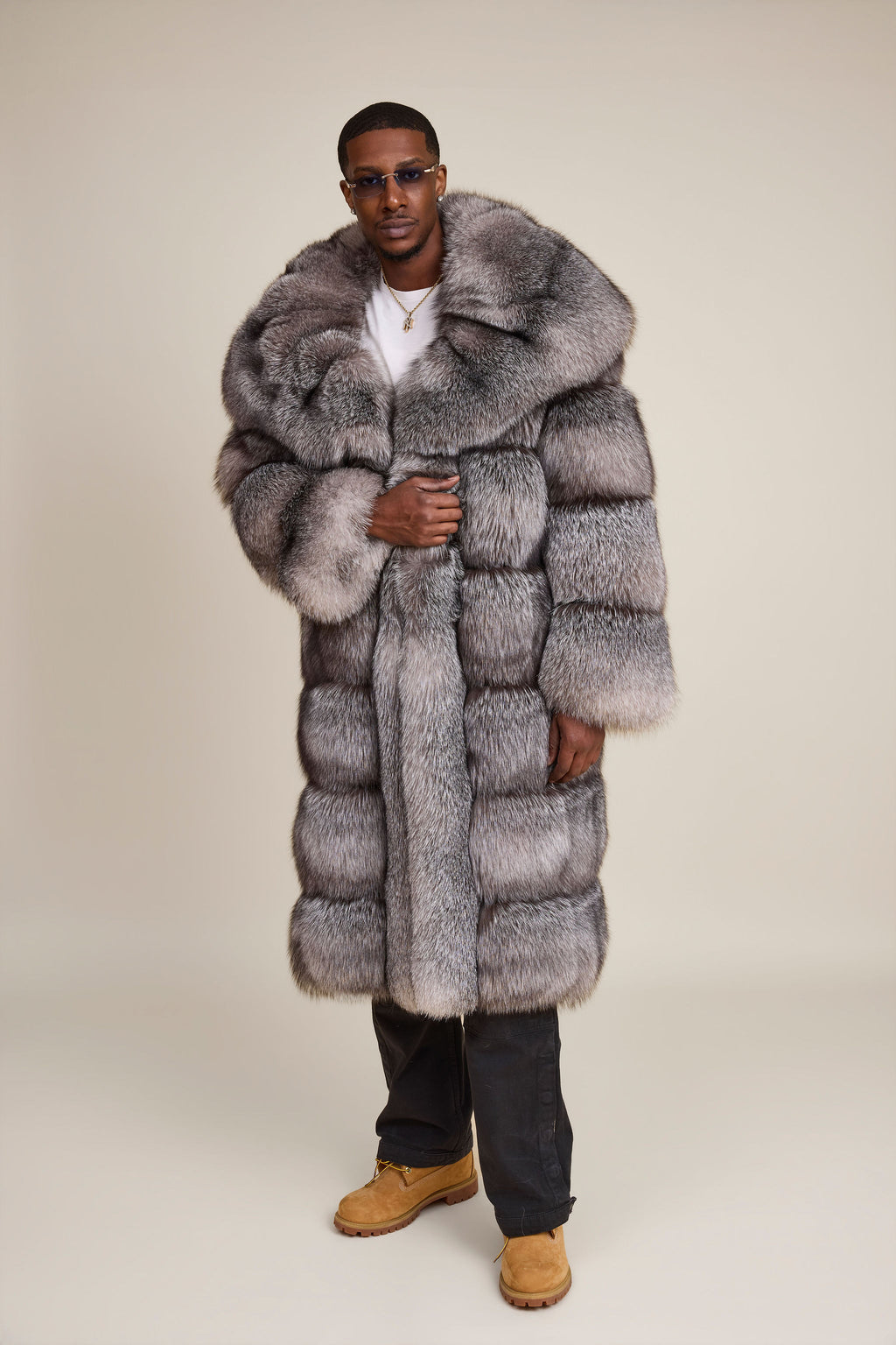 Men's Will Fox Trench Coat [Silver]