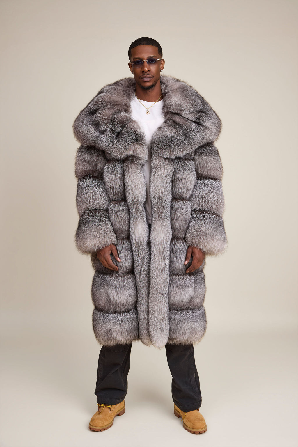 Men's Will Fox Trench Coat [Silver]