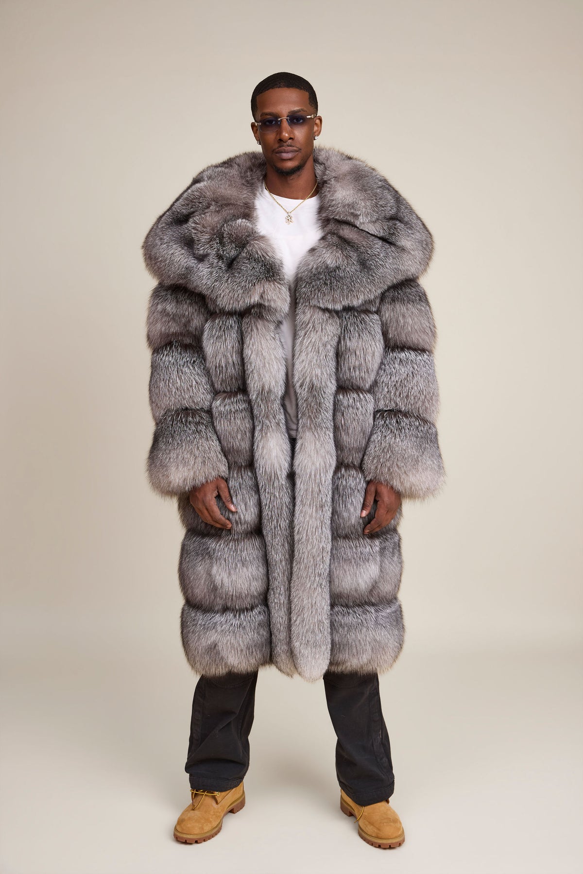 Men's Will Fox Trench Coat [Silver]