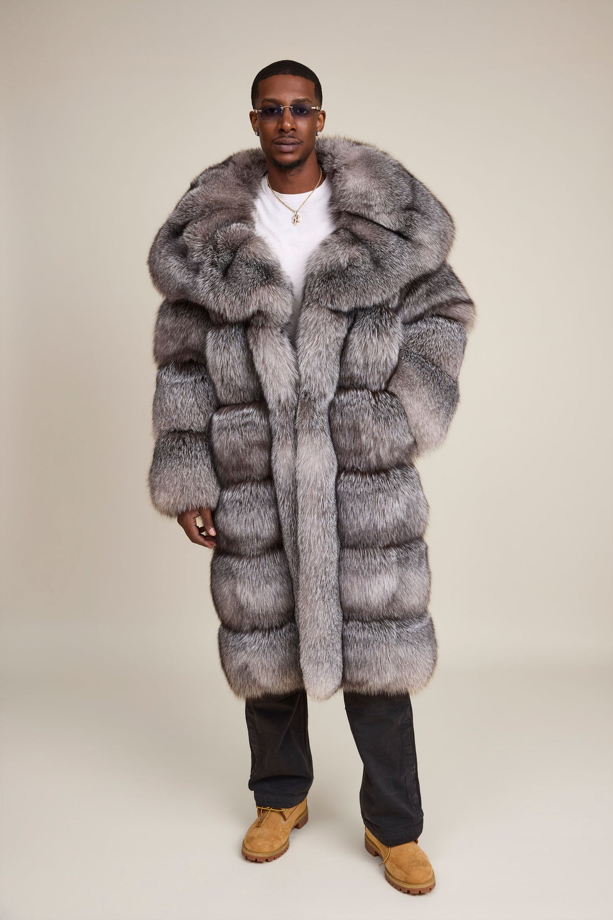 Men's Will Fox Trench Coat [Silver]