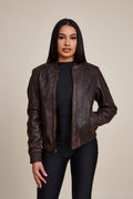 Women's BB Leather Jacket [Copper]