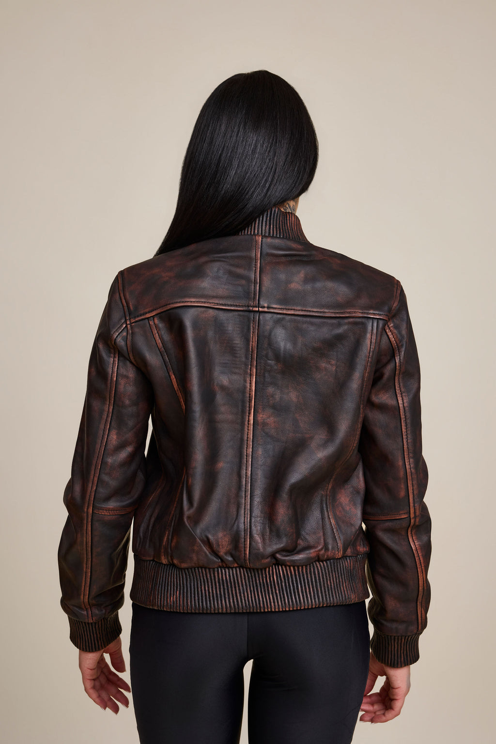 Women's BB Leather Jacket [Copper]