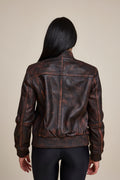 Women's BB Leather Jacket [Copper]