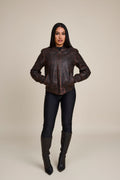 Women's BB Leather Jacket [Copper]