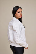 Women's BB Leather Jacket [White]