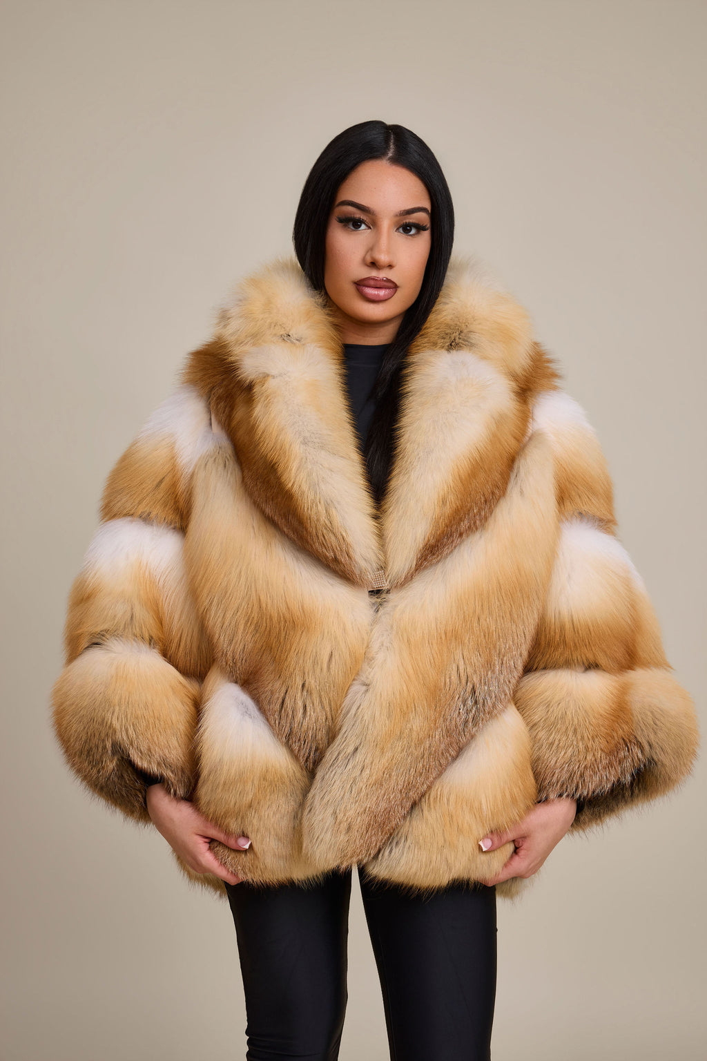 Women's Devika Fox Poncho [Golden Island]