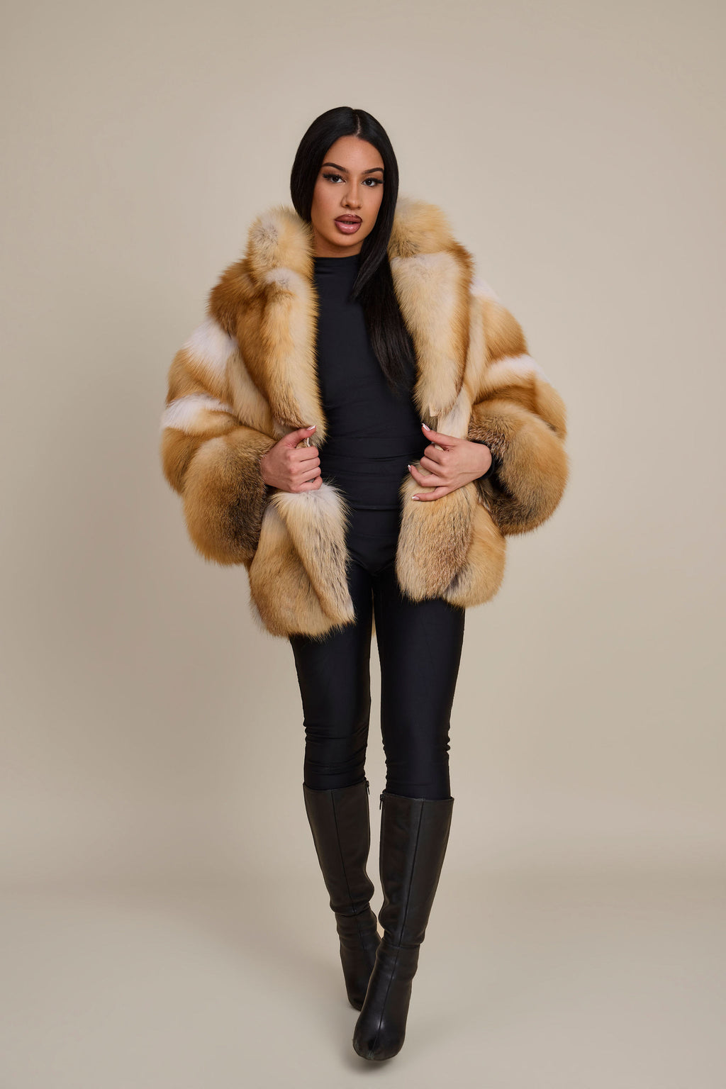 Women's Devika Fox Poncho [Golden Island]