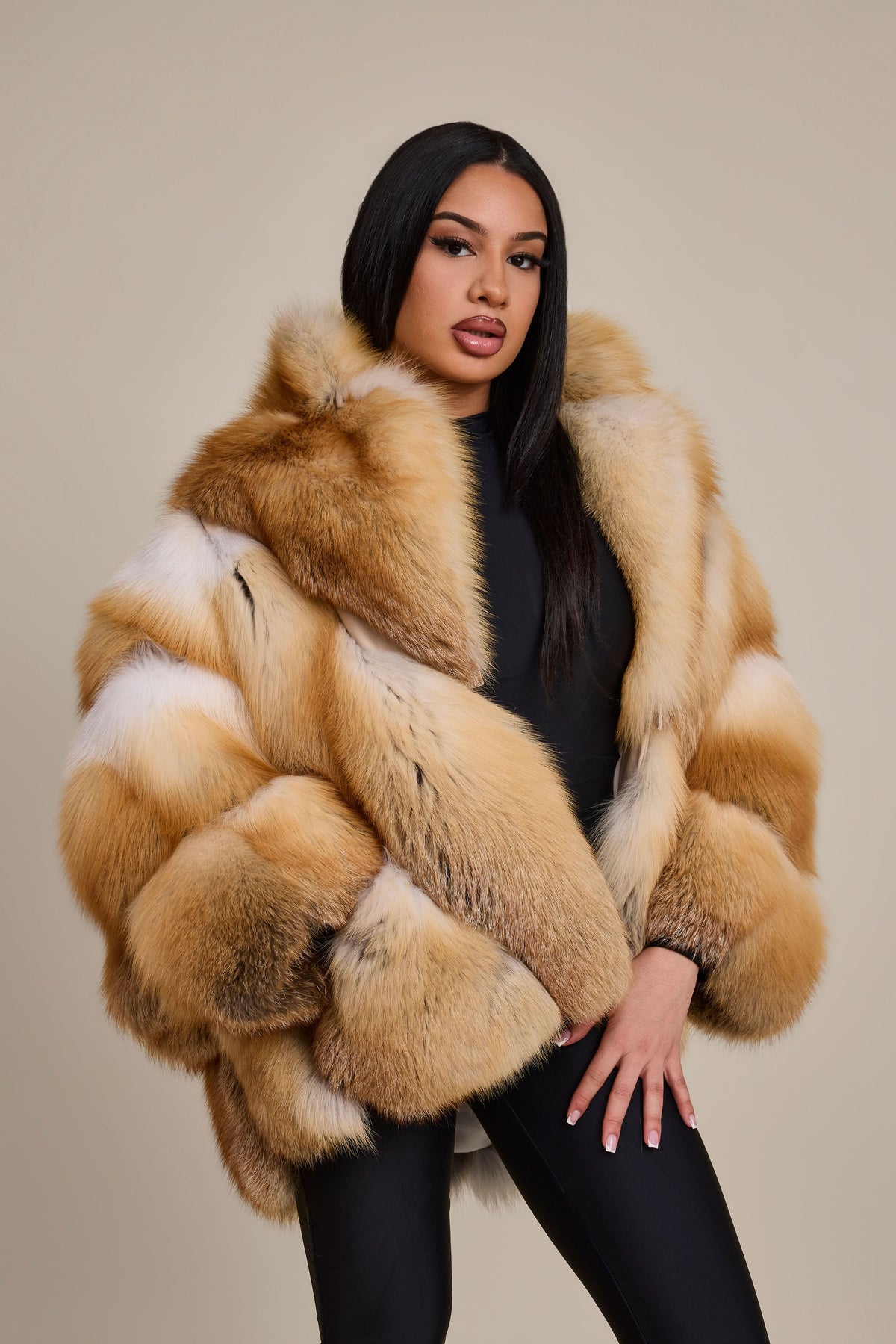 Women's Devika Fox Poncho [Golden Island]