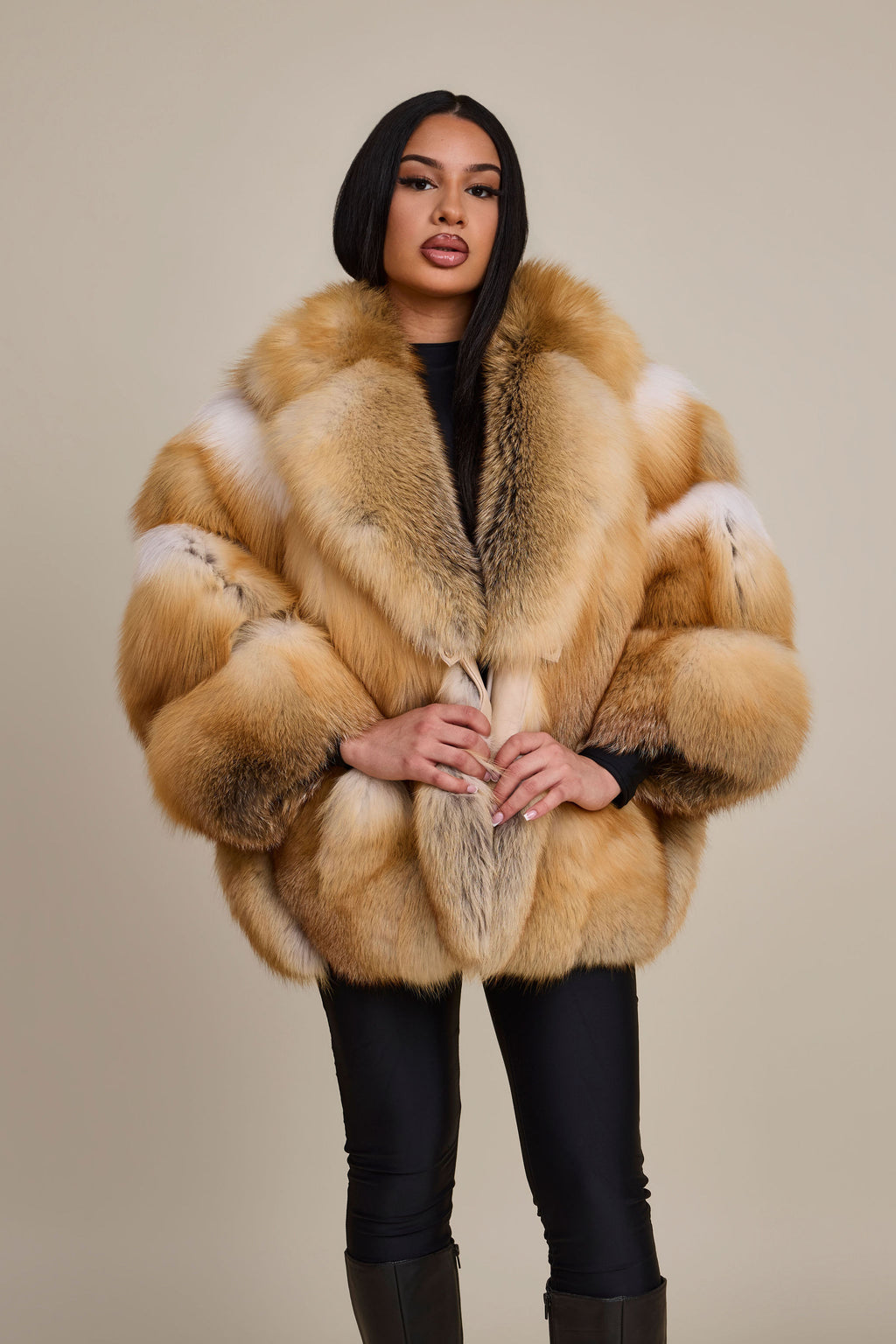Women's Devika Fox Poncho [Golden Island]