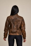 Women's BB Leather Jacket [Antique Brown]