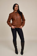 Women's BB Leather Jacket [Caramel Crunch]