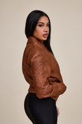 Women's BB Leather Jacket [Caramel Crunch]