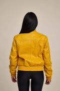 Women's BB Leather Jacket [Yellow]