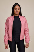Women's BB Leather Jacket [Pink]
