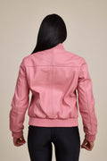 Women's BB Leather Jacket [Pink]