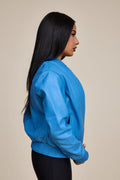 Women's BB Leather Jacket [Baby Blue]