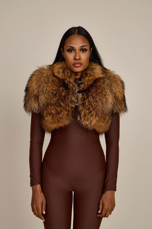 Women's Mariah Raccoon Fur Bolero