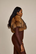 Women's Mariah Raccoon Fur Bolero