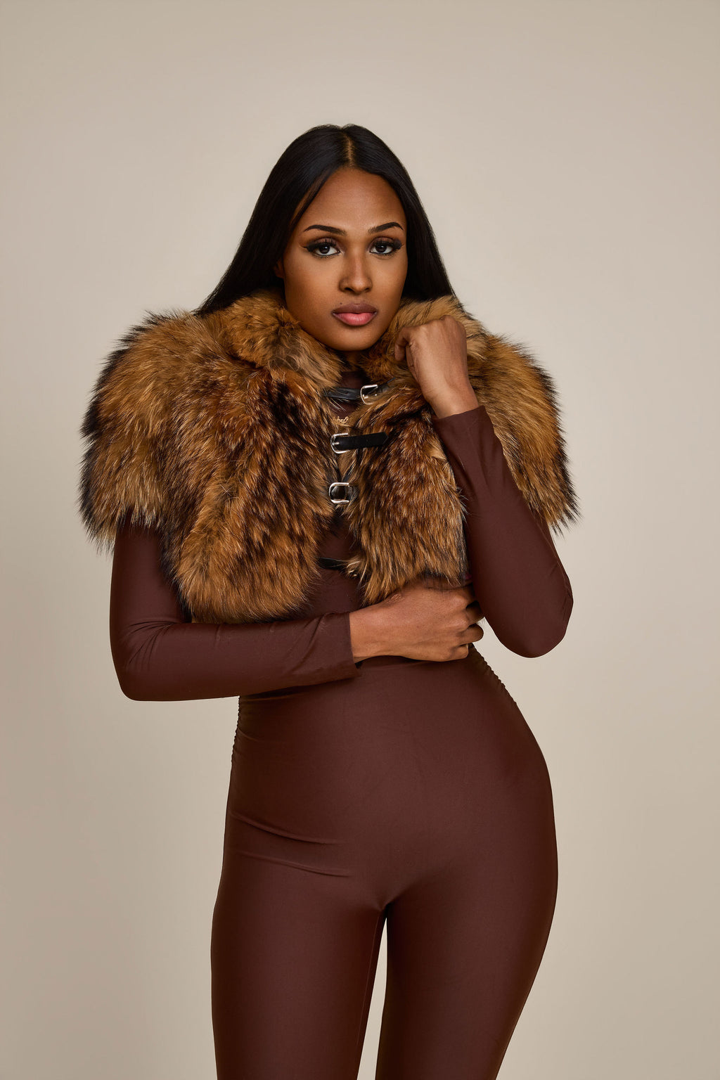 Women's Mariah Raccoon Fur Bolero