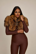 Women's Mariah Raccoon Fur Bolero
