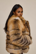 Women's Kelly 2 in 1 Fox Jacket & Vest [Gold]