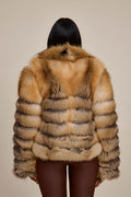 Women's Kelly 2 in 1 Fox Jacket & Vest [Gold]