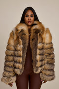 Women's Kelly 2 in 1 Fox Jacket & Vest [Gold]