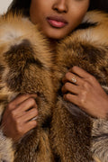 Women's Kelly 2 in 1 Fox Jacket & Vest [Gold]